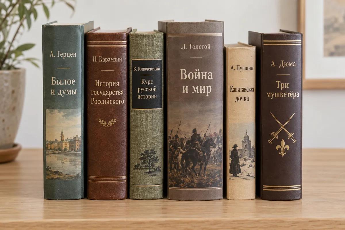 Визуализация подбора «Люди и эпохи»: книги с названиями и авторами
