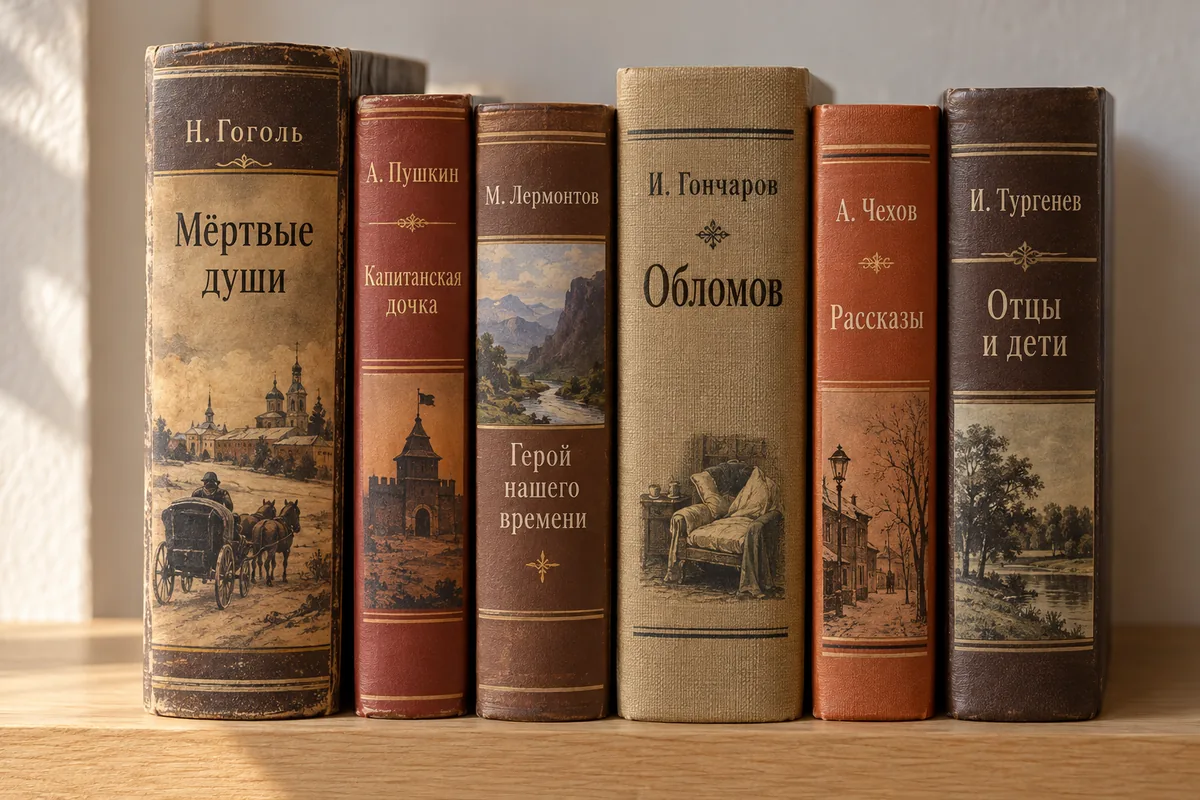 Визуализация книжного комплекта «Тёплая классика»